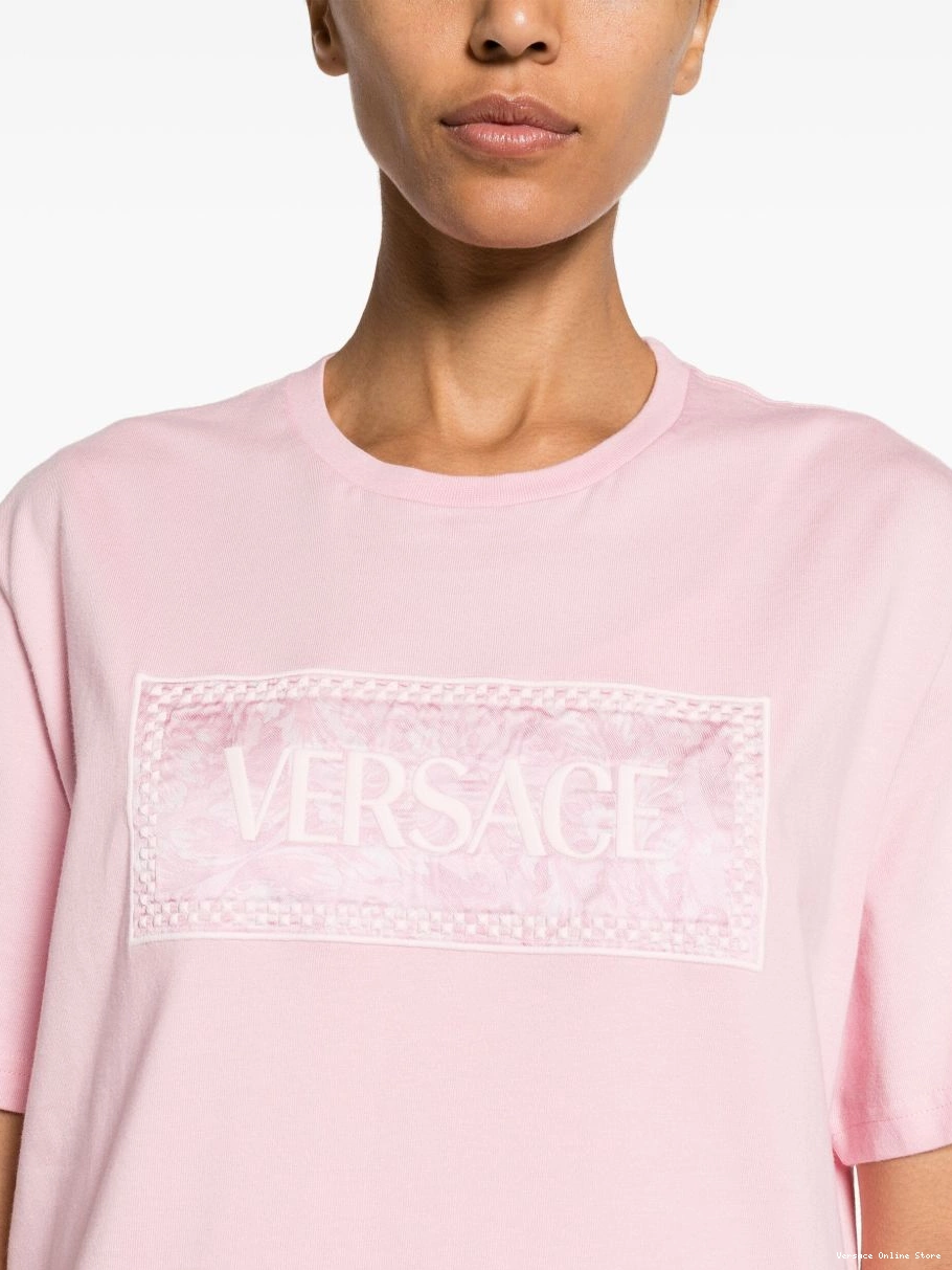 Affordable Women cotton Vintage Versace 90s T-shirt Barocco 0403